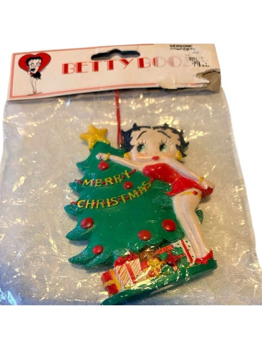 Betty Boop Christmas 2001 Christmas Ornament NIP